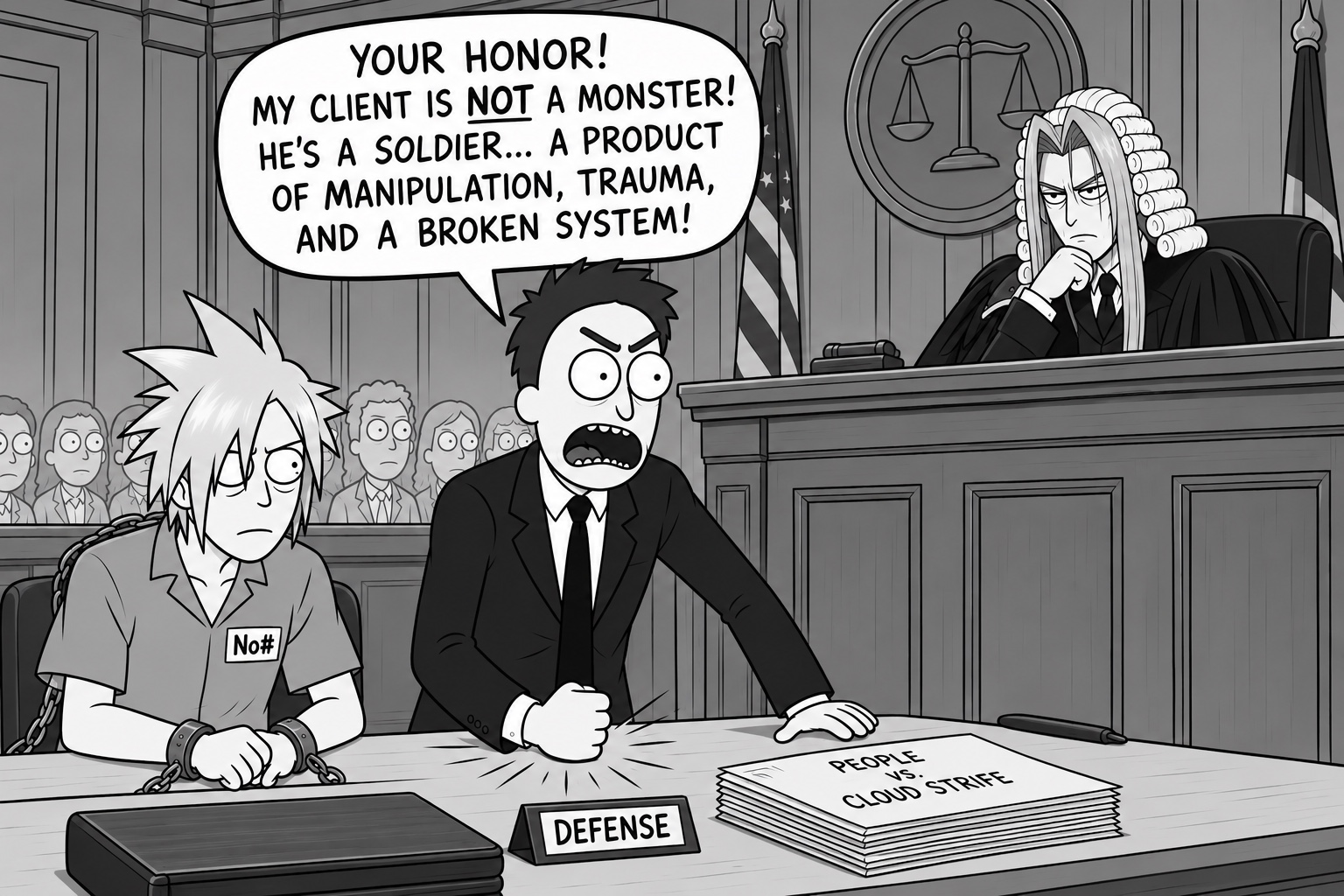 Cloud’s defense makes its case in court.
